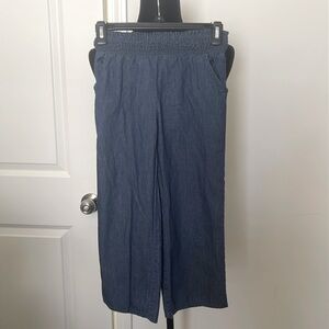 Girl Elastic Waist Lightweight Soft Flare w / Pockets Pull-On Jeans Size M (7-8)